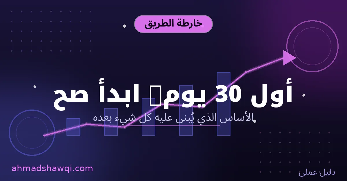 خارطة طريق تطوير الذات - أول 30 يوم ابدأ صح بالأساسيات