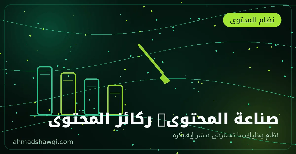 ركائز المحتوى في إدارة السوشيال ميديا — نظام صناعة المحتوى للعملاء